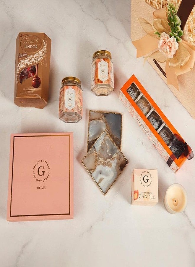 THE GIFT STUDIO.COM Small Big Things Hamper | Cozy Comfort Gift Box with Gourmet Treats & Essentials | Perfect Relaxation Gift for Home, Birthday, Anniversary & Thoughtful Occasions | Premium Gift Hamper for your Loved One - Image 3